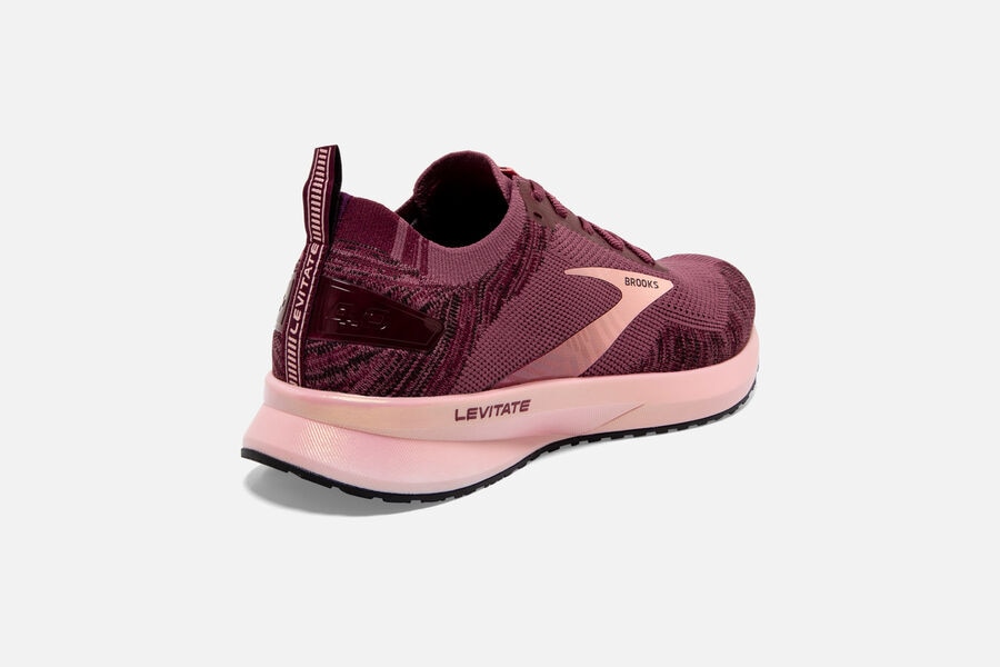 Brooks Israel Levitate 4 Road Running Shoes Womens - Pink - GUO-875962